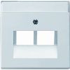 Busch-Jaeger | Centraalplaat RJ45 2-voudig | Future Linear Glanzend Wit | 1803-02-84