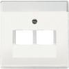 Busch-Jaeger | Centraalplaat RJ45 2-voudig | Future Linear Mat Wit | 1803-02-884