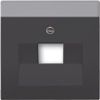 Busch-Jaeger | Centraalplaat RJ45 1-voudig | Future Linear Mat Zwart | 1803-885