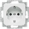 Busch-Jaeger | Wandcontactdoos randaarde | Reflex SI Alpinwit | 20 EUC-214-503