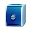 BUSCH-JAEG 20 EWSL-53 - Wandcontactdoos1-voudig + randaarde en veiligheidsslot