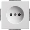 Busch-Jaeger | Wandcontactdoos zonder randaarde | Future Linear Glanzend Wit | 2300 UCRKS-84-503