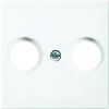 Busch-Jaeger | Centraalplaat voor coax / antenne | Busch Balance SI Glanzend Wit | 2531-914