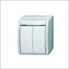 BUSCH-JAEG 2621 WN-54-205-101 - Pulsdrukker dubbel met maakcontact