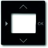 Busch-Jaeger | Centraalplaat voor timer / thermostaat / CO2 | Future linear mat zwart | 6435-885