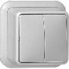 Gira | serieschakelaar | Opbouw Crème | 010510