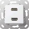 GIRA AANSL 2XHDMI KAB ZWG COMM