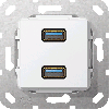 GIRA AANSL 2XUSB3 KAB ZWG COMM
