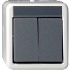 GIRA DRUKCONTACT SERIE GRYS WD