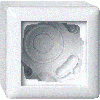 Gira | Opbouwbak 1-voudig voor inbouwschakelmateriaal | Opbouw Wit | 106103