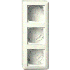 Gira opbouwbehuizing drievoudig creme wit systeem 55 | 106301