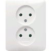 Gira | 2 voudige wandcontactdoos zonder randaarde | Systeem 55 ZWG | 079803