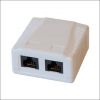 GRAYLE ZN500MJ1220 | Datacontactdoos twisted pair, 2-voudig, CAT6, RJ45, opbouw | ZN500MJ1220