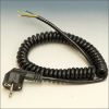 HAKA SPIRAALSNOER 3X1 AANSLUITSN 2M ZW PVC SPIRAAL