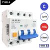 SEP aardlekautomaat / 10A, 100mA, C-kar, 3P+N / RCM4-C10.10