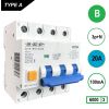 SEP aardlekautomaat / 20A, 100mA, B-kar, 3P+N / RCM4-B20.10