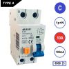 SEP aardlekautomaat / 10A, 100mA, C-kar, 1P+N / RCM2-C10.10