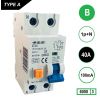 SEP aardlekautomaat / 40A, 100mA, B-kar, 1P+N / RCM2-B40.10