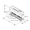 KLEINHUIS 2309 - Aardrail met 17 aansluitingen, 14x6mm² / 2x16mm² / 1x35mm² - 547016