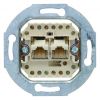 BERKER 4539 | Datacontactdoos (twisted pair), 2-voudig, Cat.3, RJ45 | 4539