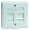 Peha | Centraalplaat modular jack 2-voudig | Standaard Glanzend Wit | 80.610.02 MJ2 NA