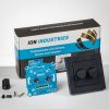 ION Industries LED Dimmer 2 x 200 Watt inclusief frontplaat Mat Zwart  IDD 2x200W-SET-BL