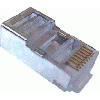 KLEMKO RJ458P8CROMA | RJ45 connector CAT5E UTP massief/rond | 183270