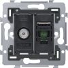 NIKO 170-79238 SOKKEL INB COAX RJ45 C6E