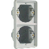 NIKO 700-74000 INBOUWKADER 2X VERTICAAL 
