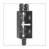 Niko Hydro zwart | Verticale opbouwbak 2-voudig met boven 2x en onder 1x M20 ingang | 761-84262