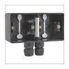 Niko Hydro zwart | Horizontale opbouwbak 2-voudig met 2x M20 ingang | 761-84852