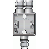 Niko Hydro grijs | Opbouwbak 1-voudig met boven 2x en onder 1x M20 ingang | 700-84162
