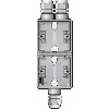 Niko Hydro grijs | Verticale opbouwbak 2-voudig met boven 2x en onder 1x M20 ingang | 700-84262