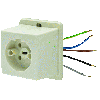 POWER PLEX PWP16COCP WCD PERILEX 16A Opbouw met montageplaat