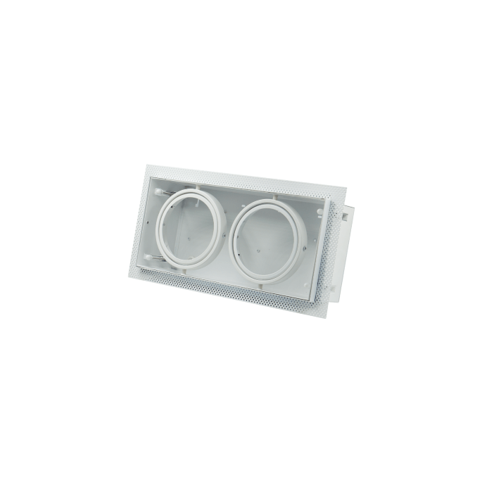 Inbouw/Trimless armatuur | 2x AR111 | Wit | Verstelbaar