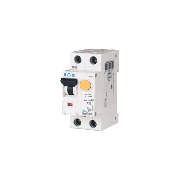 Eaton FRBMM-C10/1N/03-A aardlekautomaat C10 300mA 1P+N 10kA type A