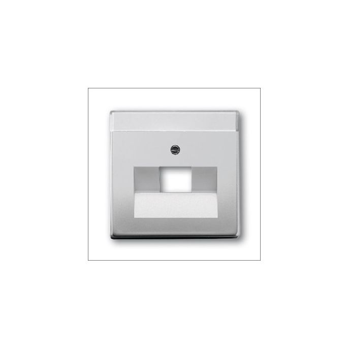 Busch-Jaeger | Centraalplaat voor datacontactdoos 1XRJ45 | Pure RVS | 1803-866