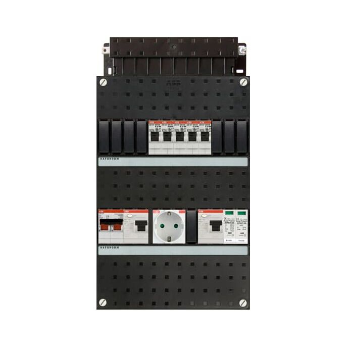 Groepenkast ABB Hafonorm | 5 Groepen 5 x Lichtgroepen 1 x Wandcontactdoos HAD 3332 22+WCD+OV2