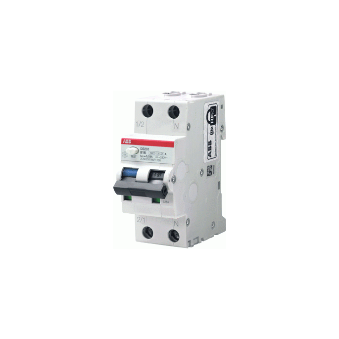 ABB aardlekautomaat / 32A, 300mA, C-kar, 1-polig+nul / DS201 C32 A300 / 2CSR255180R3324