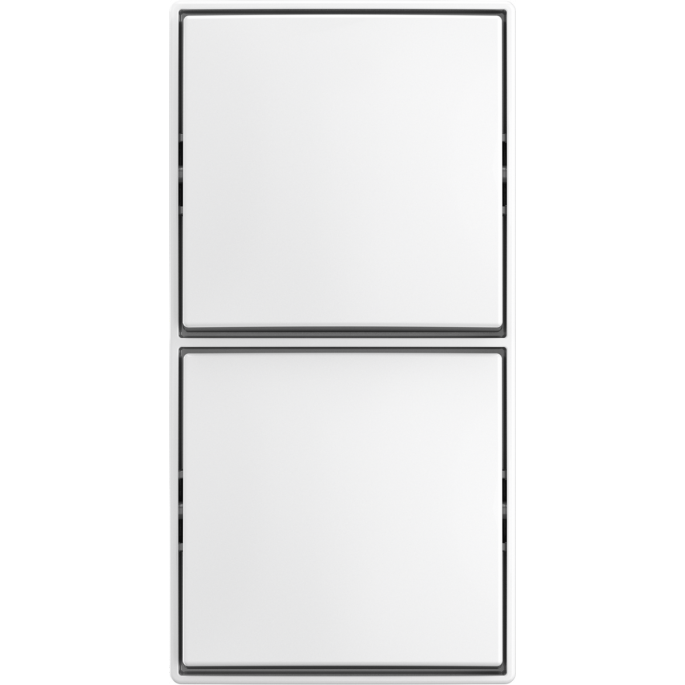  Busch-Jaeger | Schakelaar 2x wissel | Opbouw wit | 2601/6/2601/6 APJ-524 | 2TKA00005525