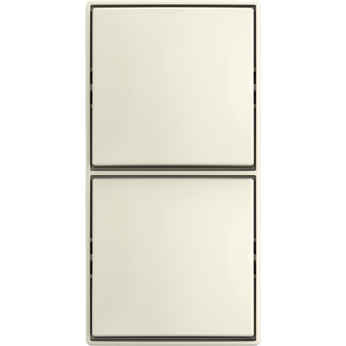 Busch-Jaeger | Schakelaar 2x wissel | Opbouw crème | 2601/6/2601/6 APJ-522 | 2TKA00005526