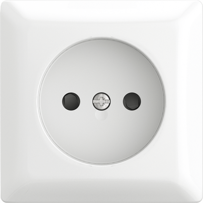 Busch-Jaeger | Wandcontactdoos zonder randaarde met kinderbeveiliging en steekklemmen | Opbouw wit | 20 APBJ-524 | 2TKA00005529