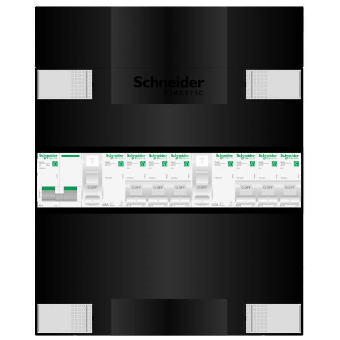 Schneider groepenkast 1 fase met 6 groepen ADV24224H1