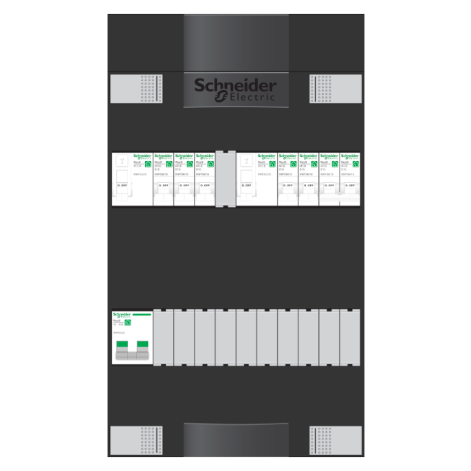 Schneider groepenkast 1 fase met 5 groepen en fornuisgroep ADVG23224FH1