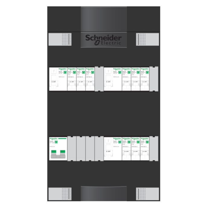 Schneider groepenkast 1 fase met 9 groepen ADVG2323234H1