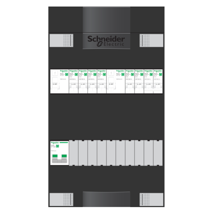 Schneider groepenkast 1 fase met 6 groepen en fornuisgroep ADVG24224FH1