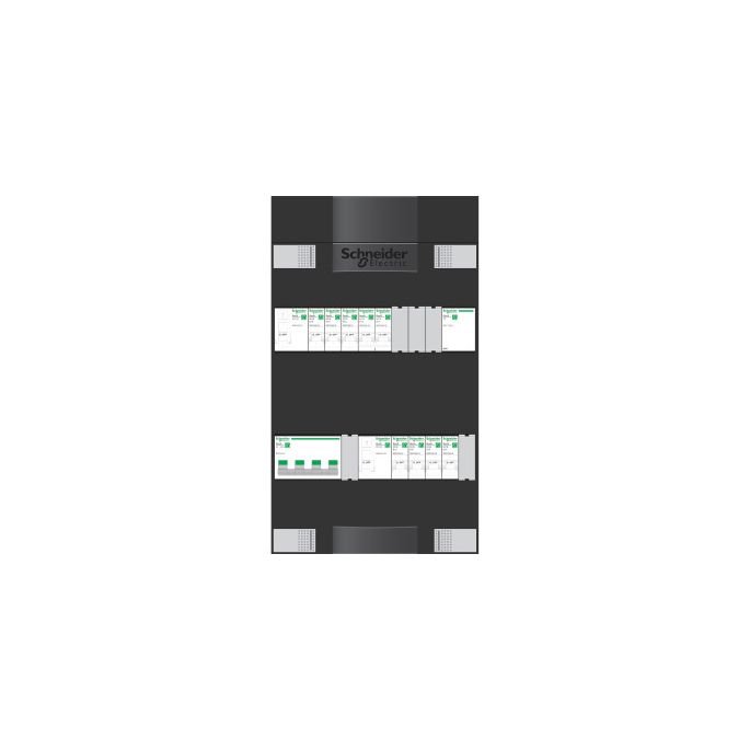Schneider groepenkast 3 fase met 7 groepen + fornuisgroep en beltrafo ADVG24234FH3