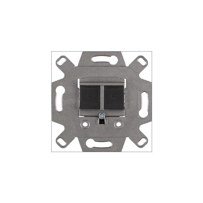 BERKER 4588 | RJ45 Datacontactdoos 2-voudig CAT6A afgeschermd | 4588