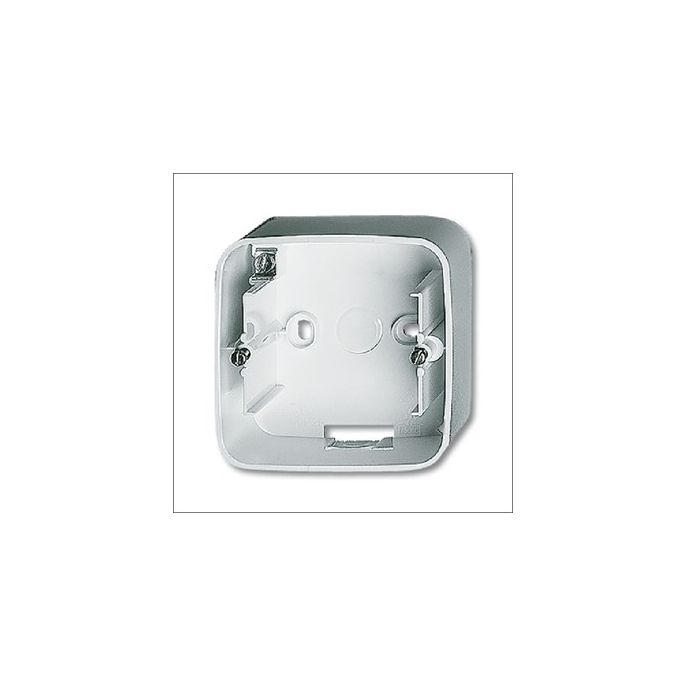 BUSCH-JAEG 1701-214 OPBOUWBAK MET BODEM 1V R WIT