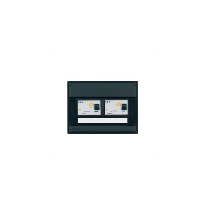 Eaton Aardlekschakelaarkast - 2 Aardlekschakelaars 1 x 30mA, 4P 1 x 300mA 4P - F0101G34-S34